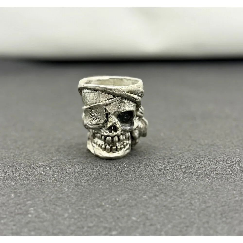 Vintage Pirate Pewter Shot Glass Fellowship Foundry USA